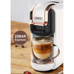 Machine à café HIBREW 4 en 1 : chaude et froide, capsules et café moulu